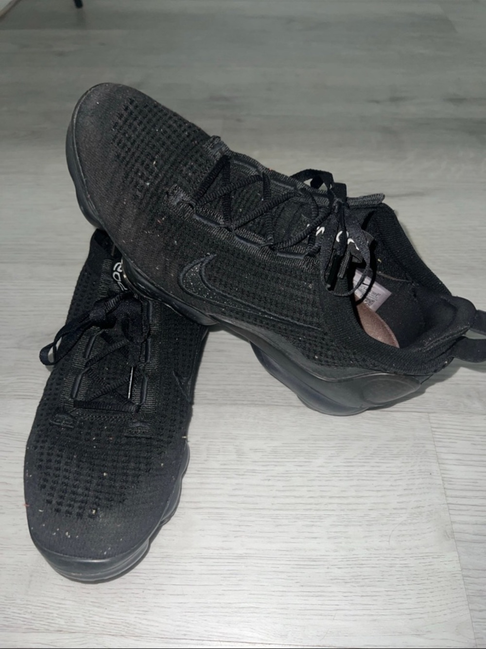 Nike Black Knit Athletic Sneakers